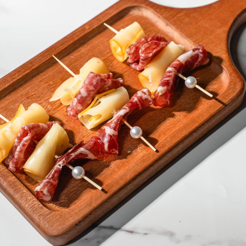 PuTwo Cocktail Toothpicks 300 Counts Cocktail Picks Handmade Natural Bamboo Cocktail Sticks Eco-Friendly Appetizer Skewers for Cocktail Appetizers Fruits Dessert - White Pearls - Image 5